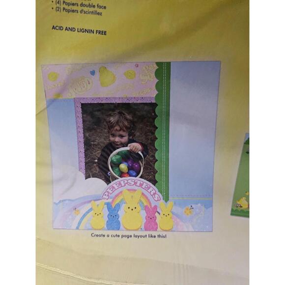 (Lot of 6) New Creative Imaginations Peeps Paper Pack 6 Pages Each 12.5" X 12" - Picture 9 of 12
